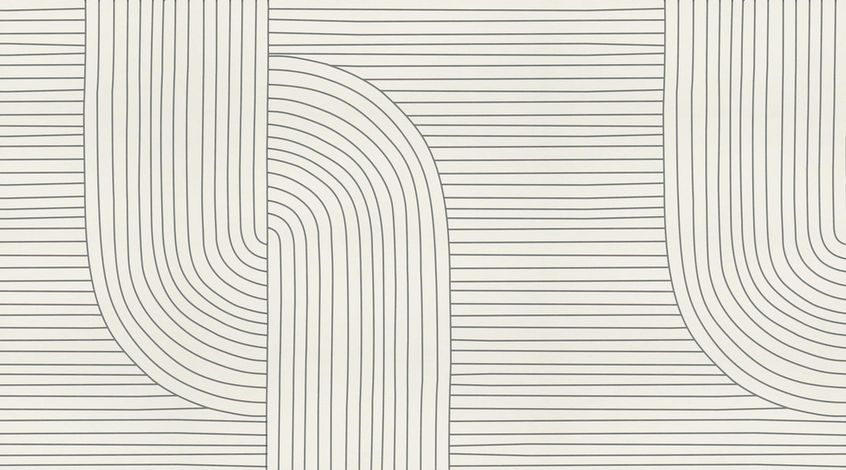Minimalist Geometric Line Wallpaper in your room — zoomed