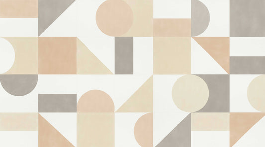 Modern Geometric Neutral Wallpaper