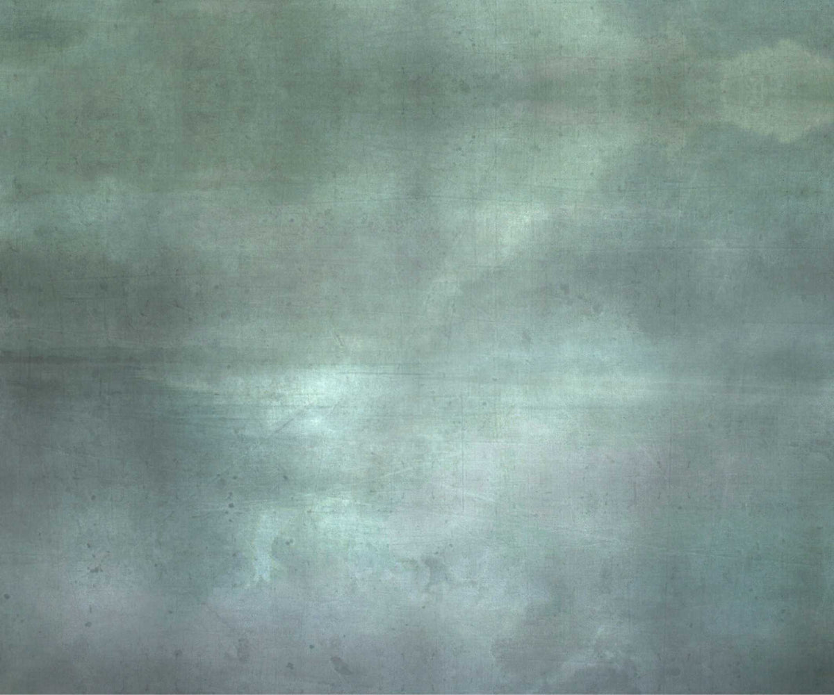 Greyish Green Grunge Texture Wallpaper in your room — zoomed