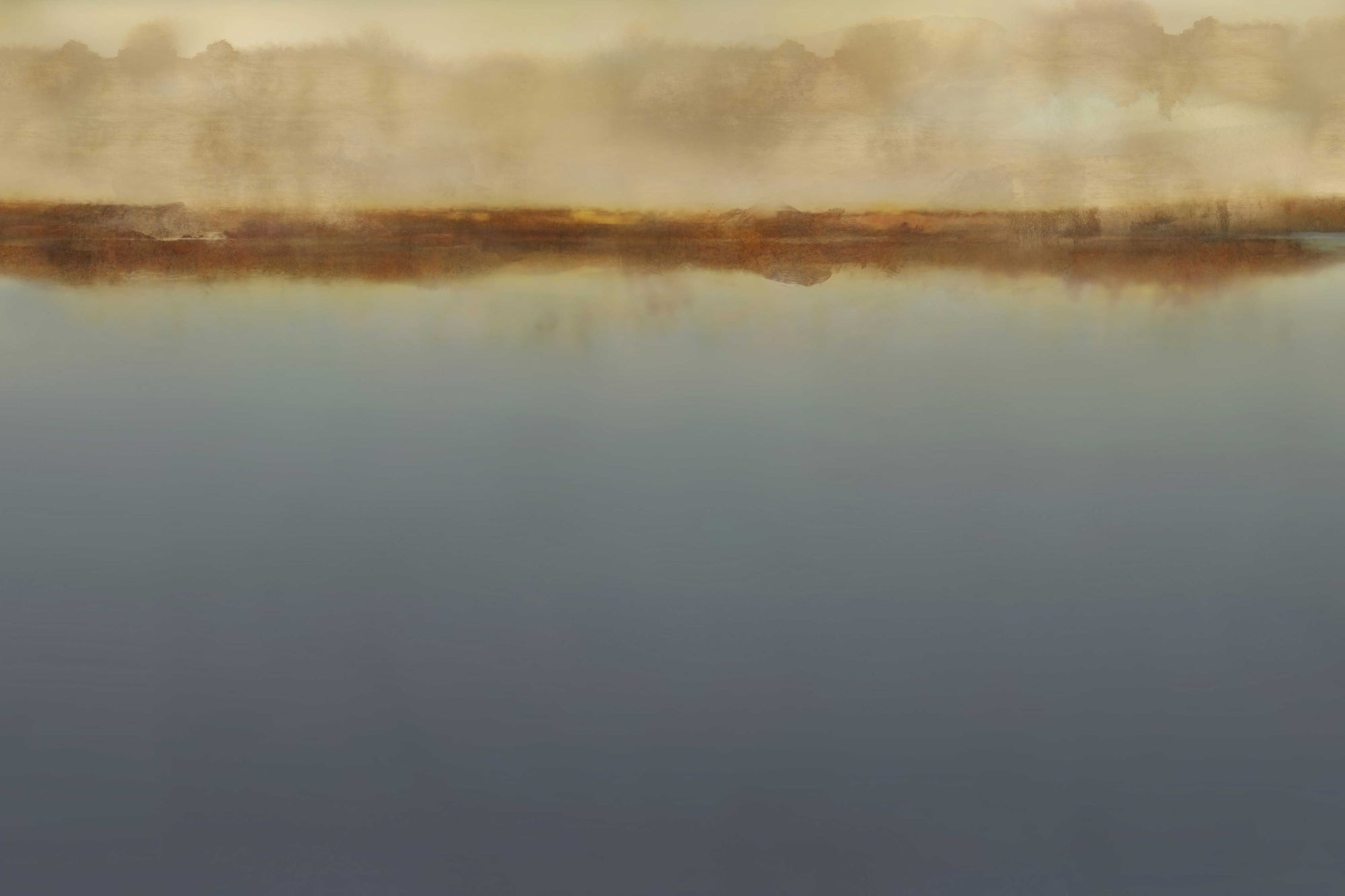 Misty cTranquil Landscape Mural