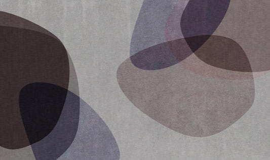 Modern Abstract Organic Shapes Wall Mural