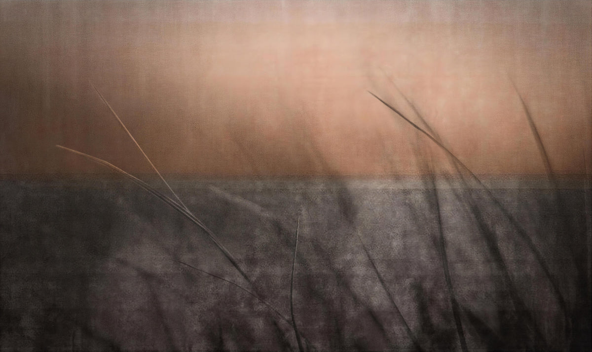 Ethereal Sunset Textured Wall Mural in your room — zoomed