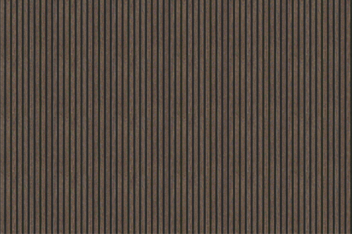 Brown Wood Slat Panel Wallpaper in your room