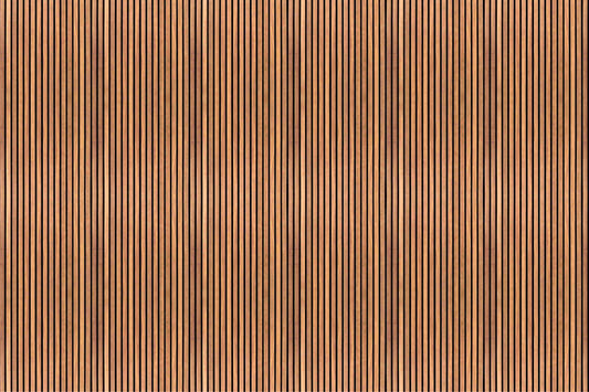 Realistic 3D Wood Slat Wall Mural