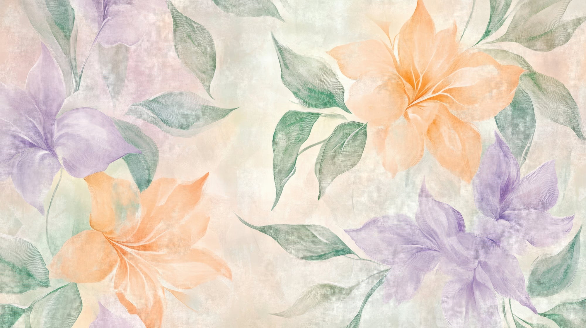 Watercolor Flowers Wall mural