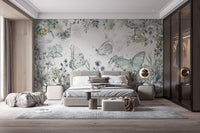 Butterfly Garden Wall Mural - Giffywalls