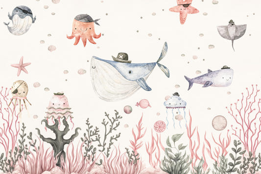 Marintime Mischief Aquarium Mural