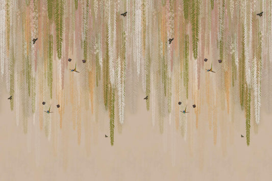Hanging Wisteria Wallpaper Mural