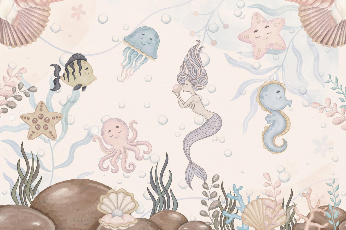 Aquatic Playland Wall Mural in your room