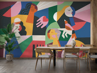 Colorful Fashionable Women Mural - Giffywalls