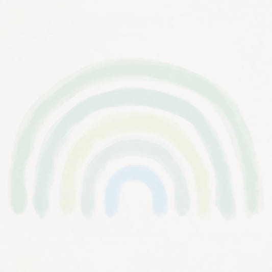 Green Blue Rainbow Wall Mural