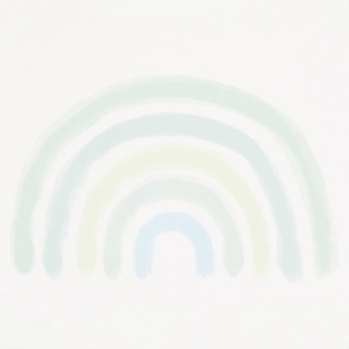 Green Blue Rainbow Wall Mural in your room
