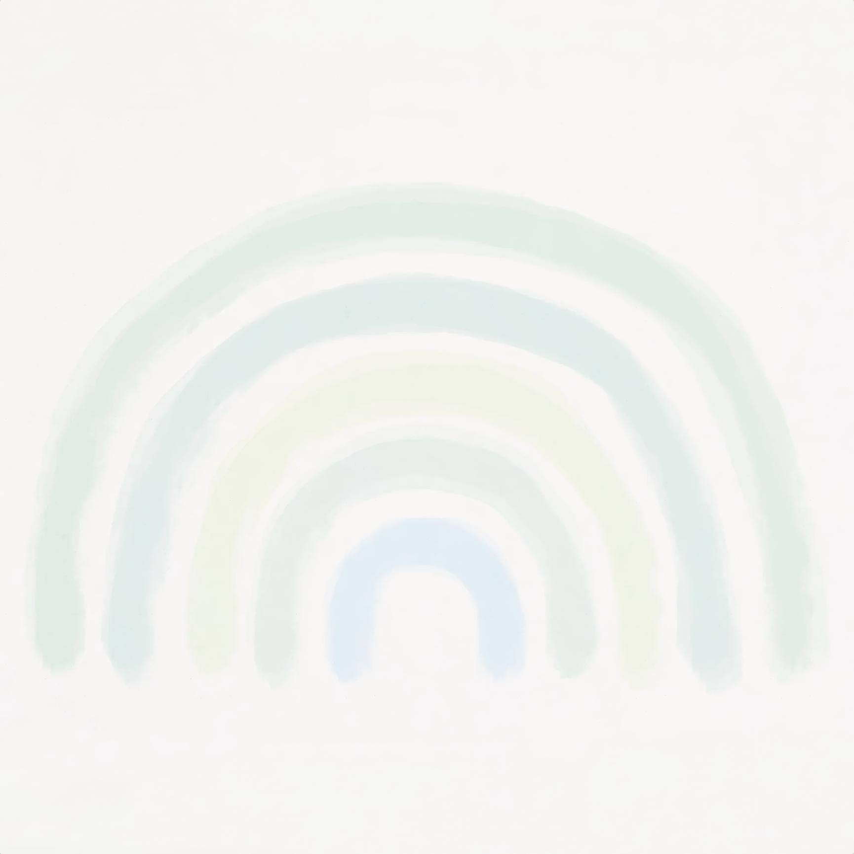 Green Blue Rainbow Wall Mural