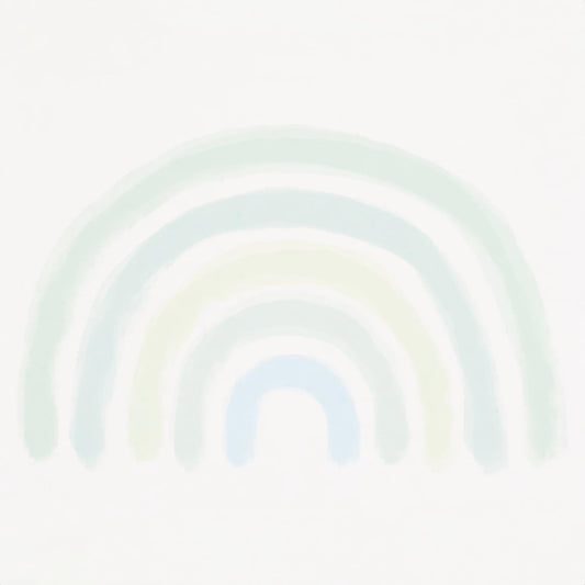 Green Blue Rainbow Wall Mural