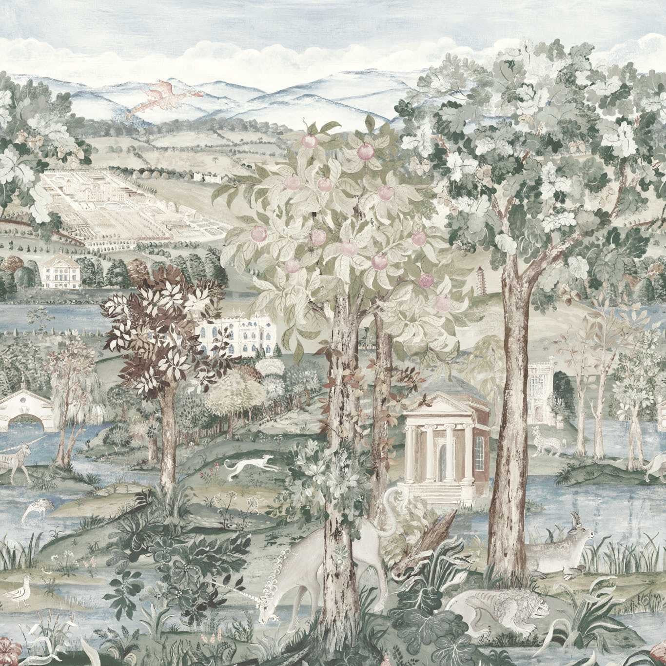 Zoffany Green Wallpaper Mural