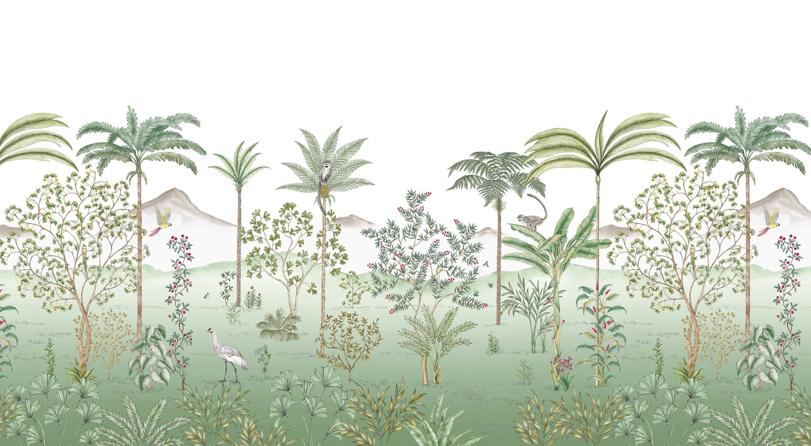Exotic Tropical Wall Mural in your room