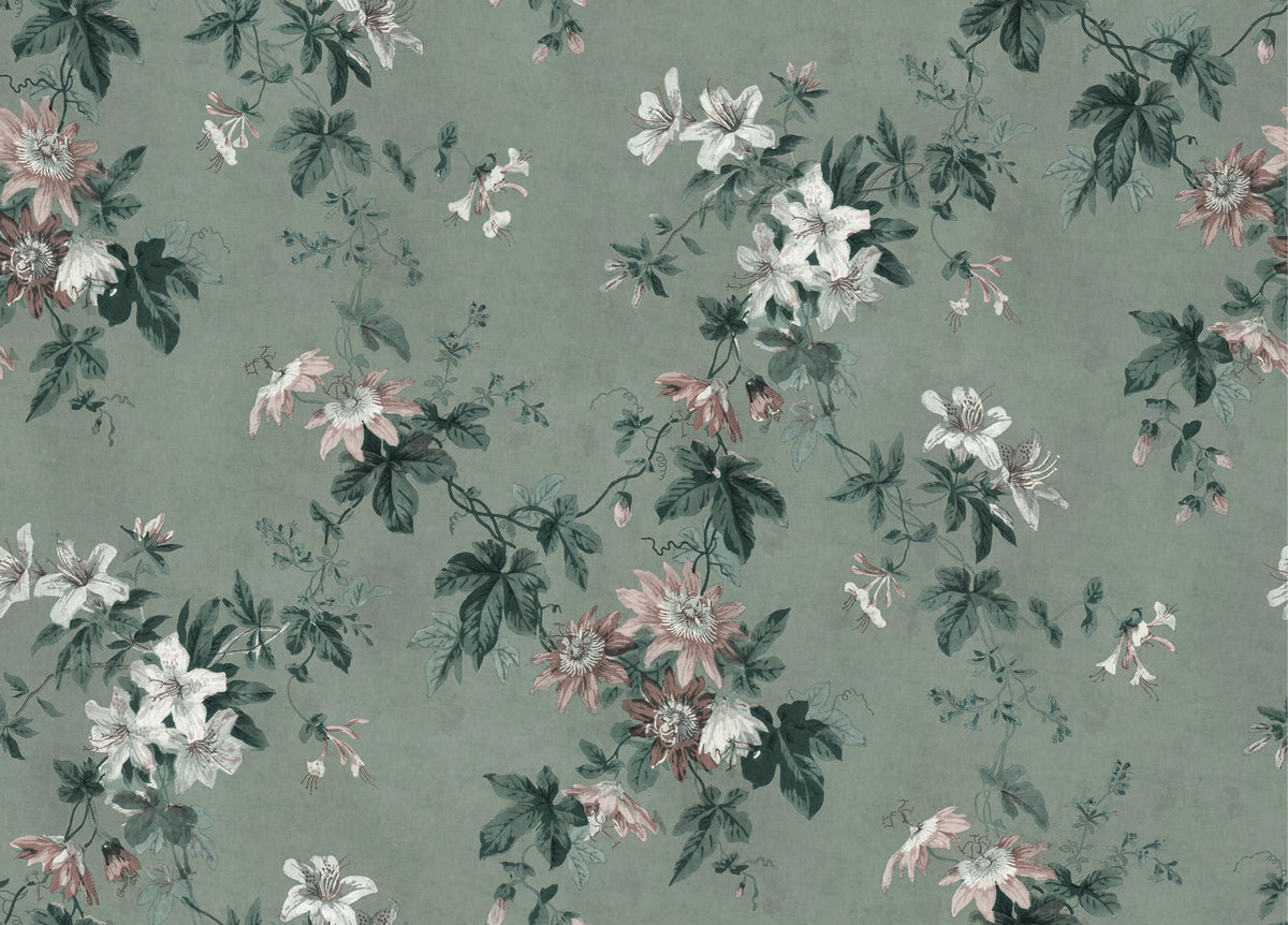 Green Chinoiserie Wallpaper