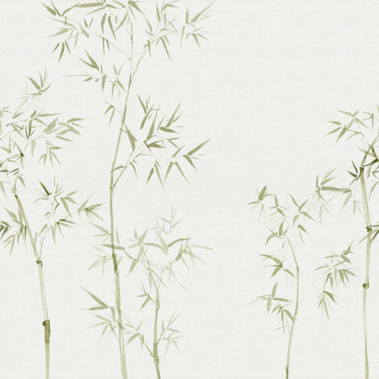 Watercolor Bamboo Tree Wallpaper Mural