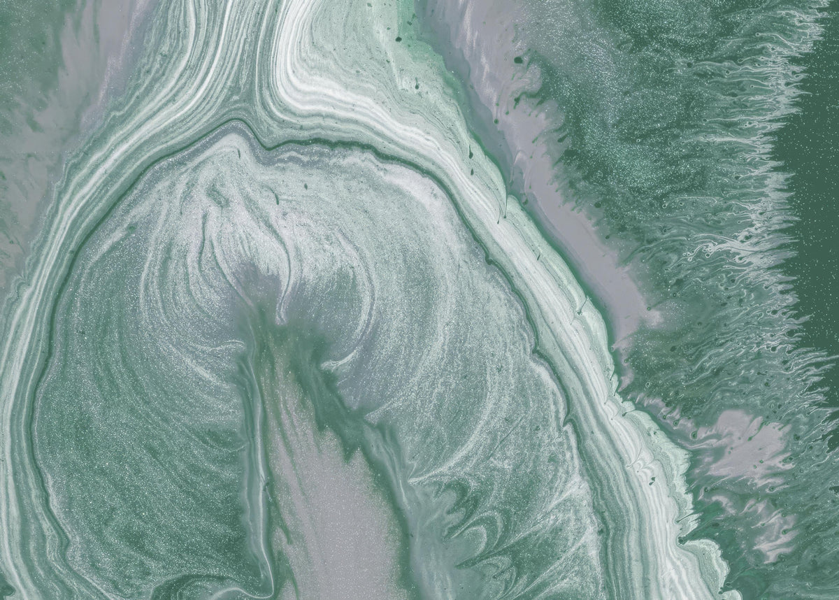 Green Marble Wallpaper Mural in your room