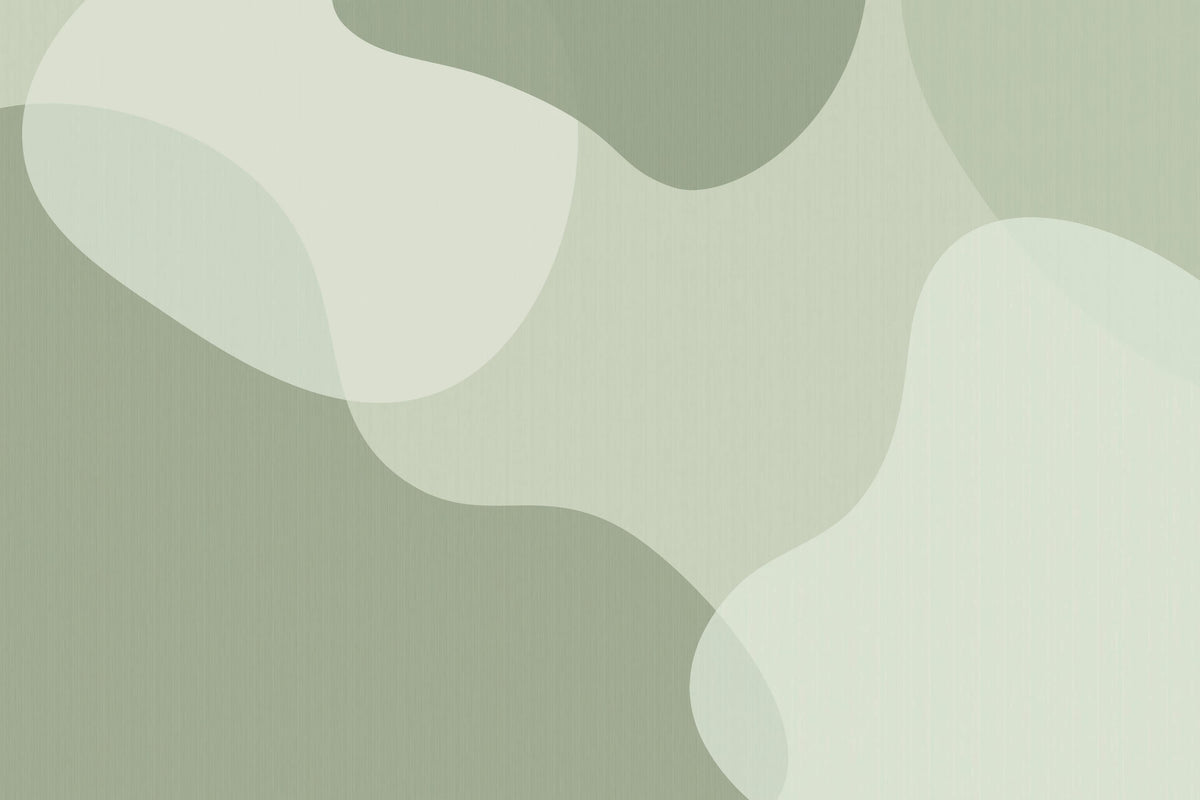 Green Abstract Wallpaper Mural in your room