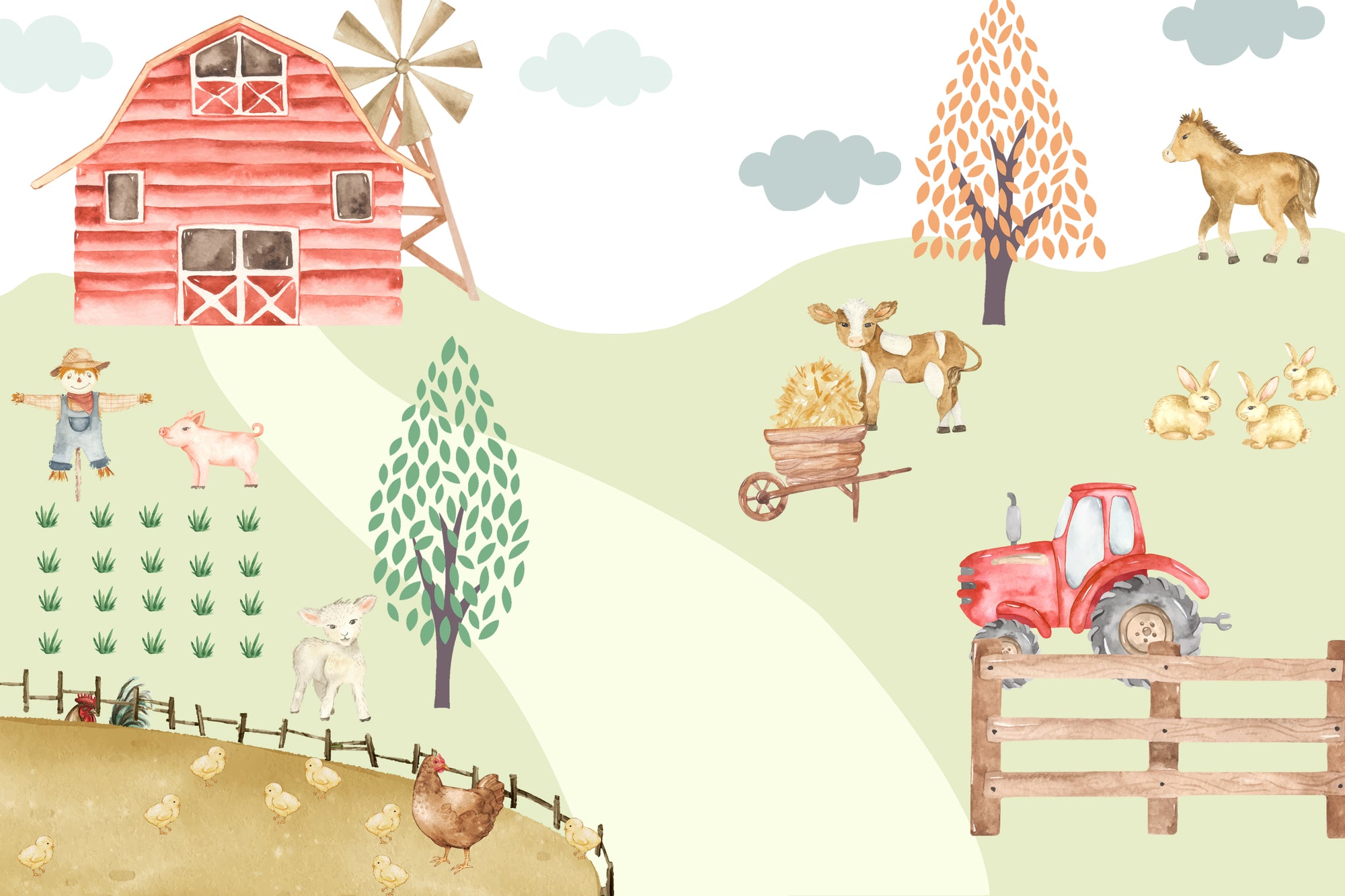 Farmyard Fun Wallpaper