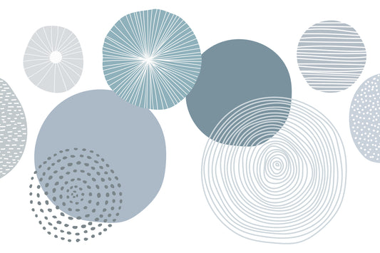 Blue Circle Abstract Wallpaper