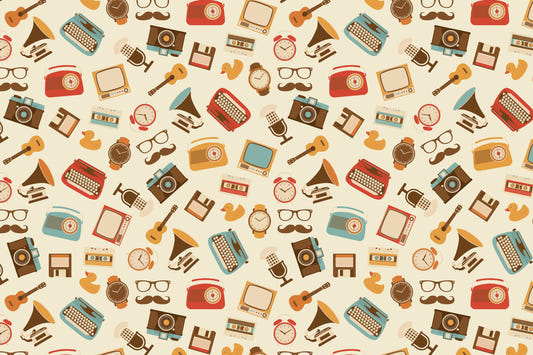 Retro Classics Wallpaper Mural