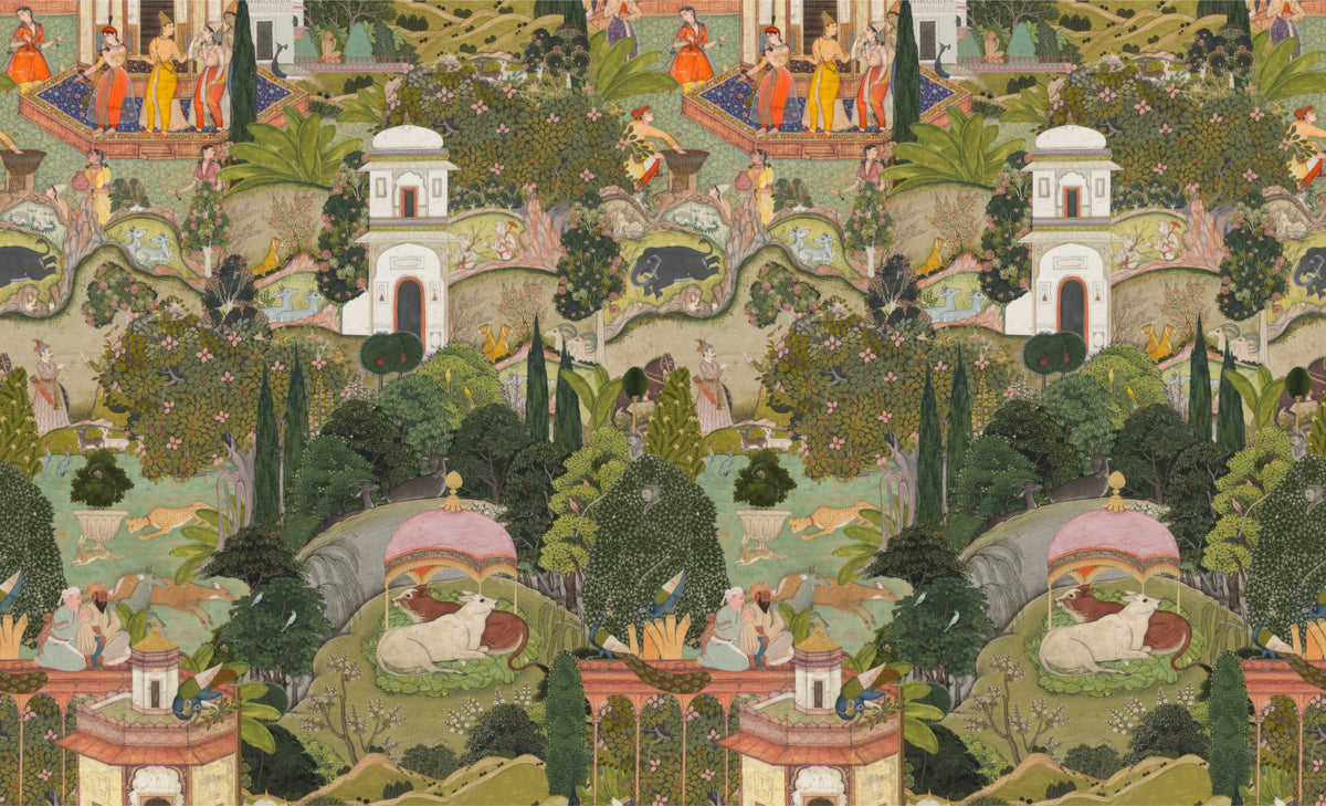 Jaipur Garden Wallpaper in your room — zoomed