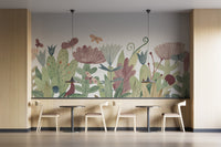Watercolour Wildflower Wall Mural - Giffywalls