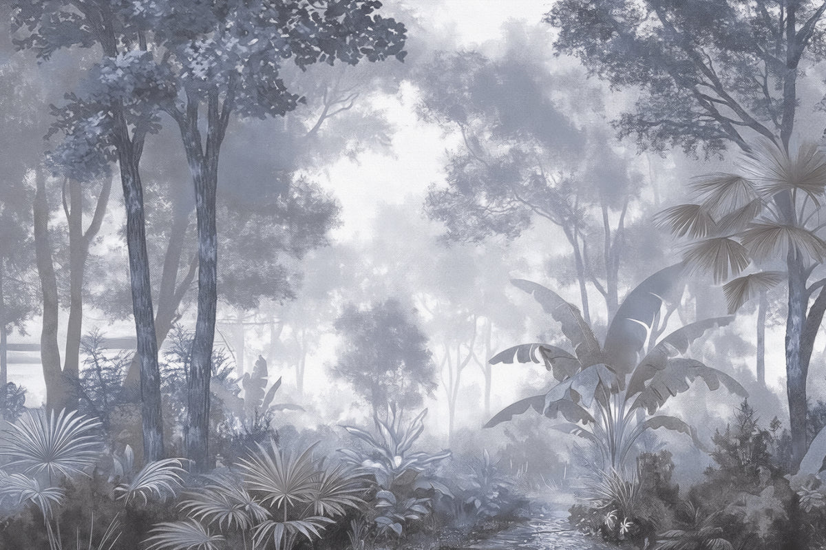Misty Jungle Fog Wall Mural