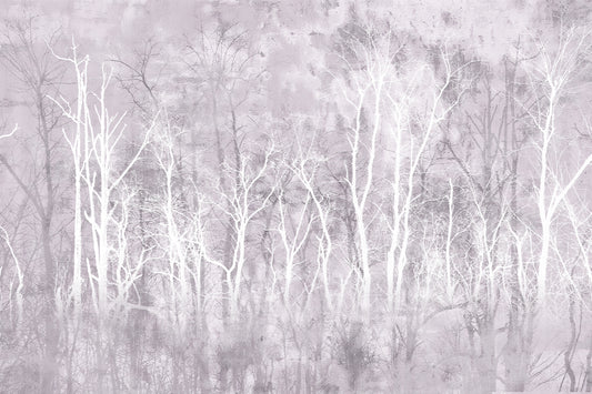 Misty Winter Forest Wall Mural