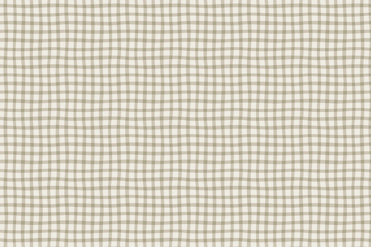 Modern Wavy Checkered Wallpaper in your room — zoomed