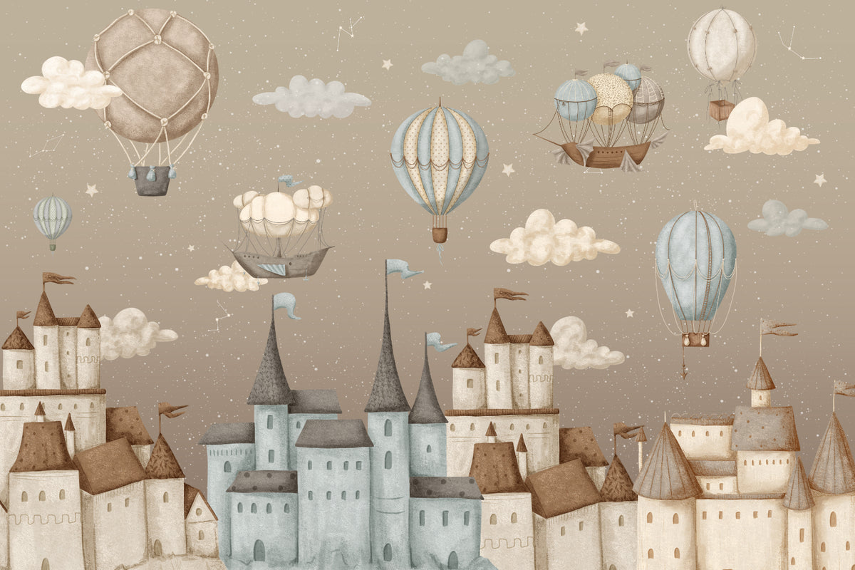 Fantasy Castle Wallpaper Mural in your room