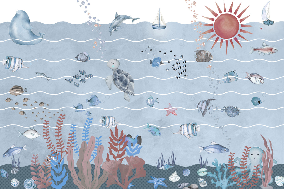 Underwater Marine Life Wallpaper Mural