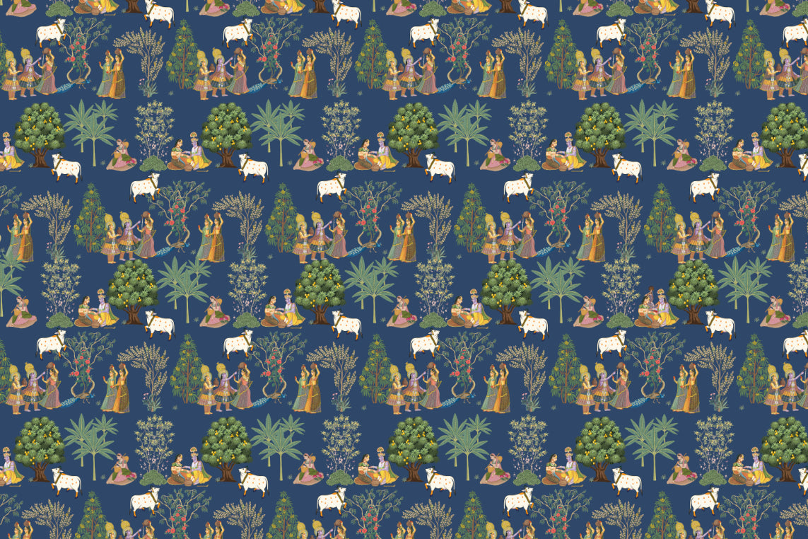 Indian Folk Art Wallpaper