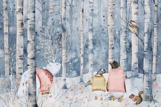 Cute Woodland Animals Wallpaper