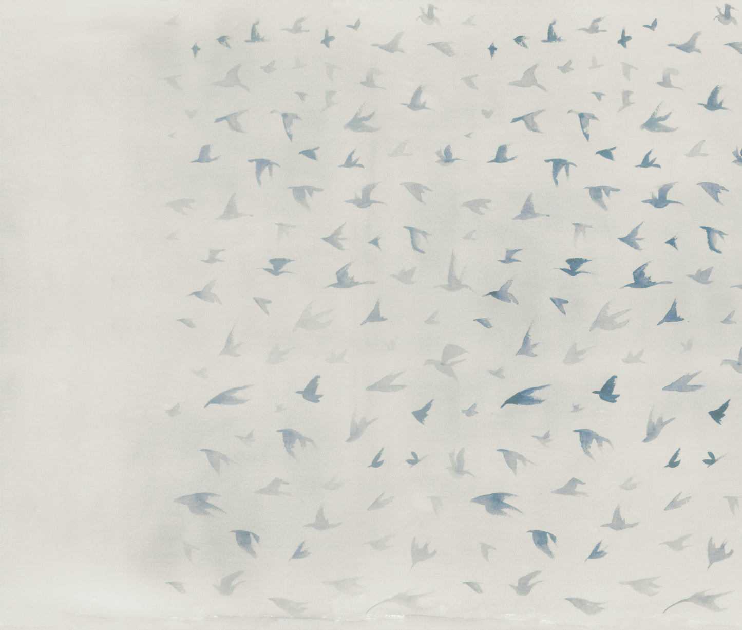 Minimalist Watercolor Flying Birds Wallpaper