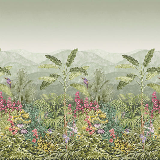 Tropical Jungle Botanical Wall Mural