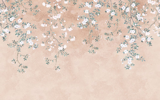 Delicate Floral Branch Wall Mural