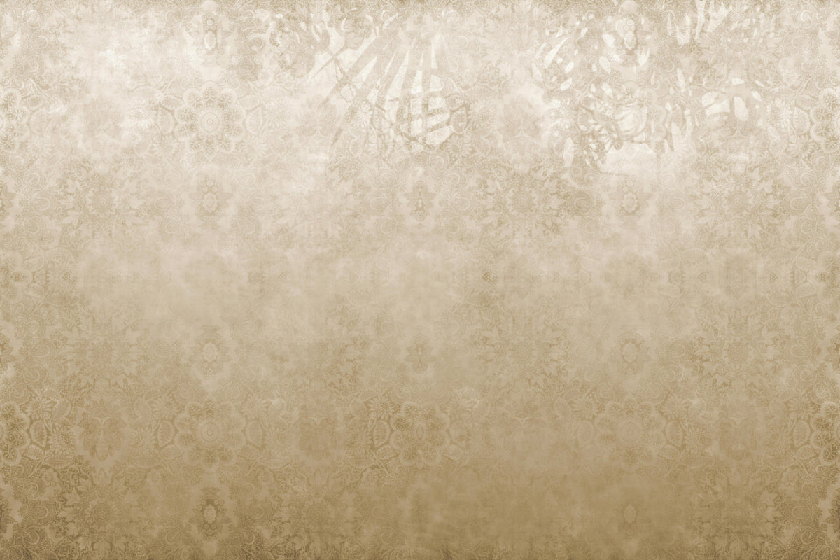 Elegant Gold Damask Wall Mural in your room