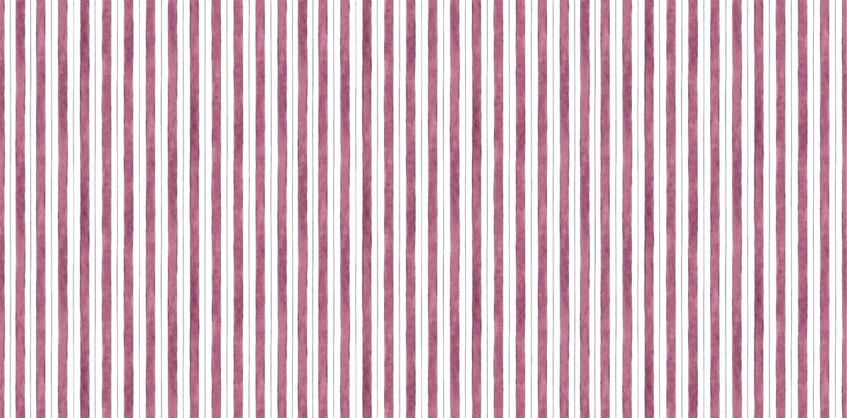 Maroon Bold Striped Wallpaper in your room — zoomed