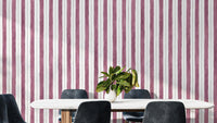 Maroon Bold Striped Wallpaper Design
