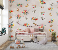 Majestic feline floating in a magical nightscape
