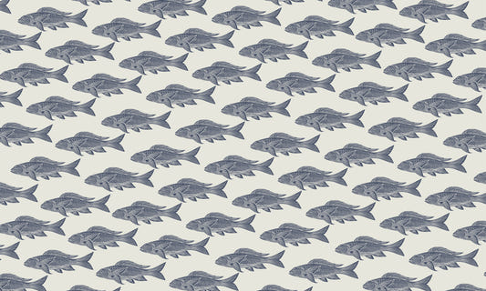 Vintage Catch Nautical Fish Wallpaper