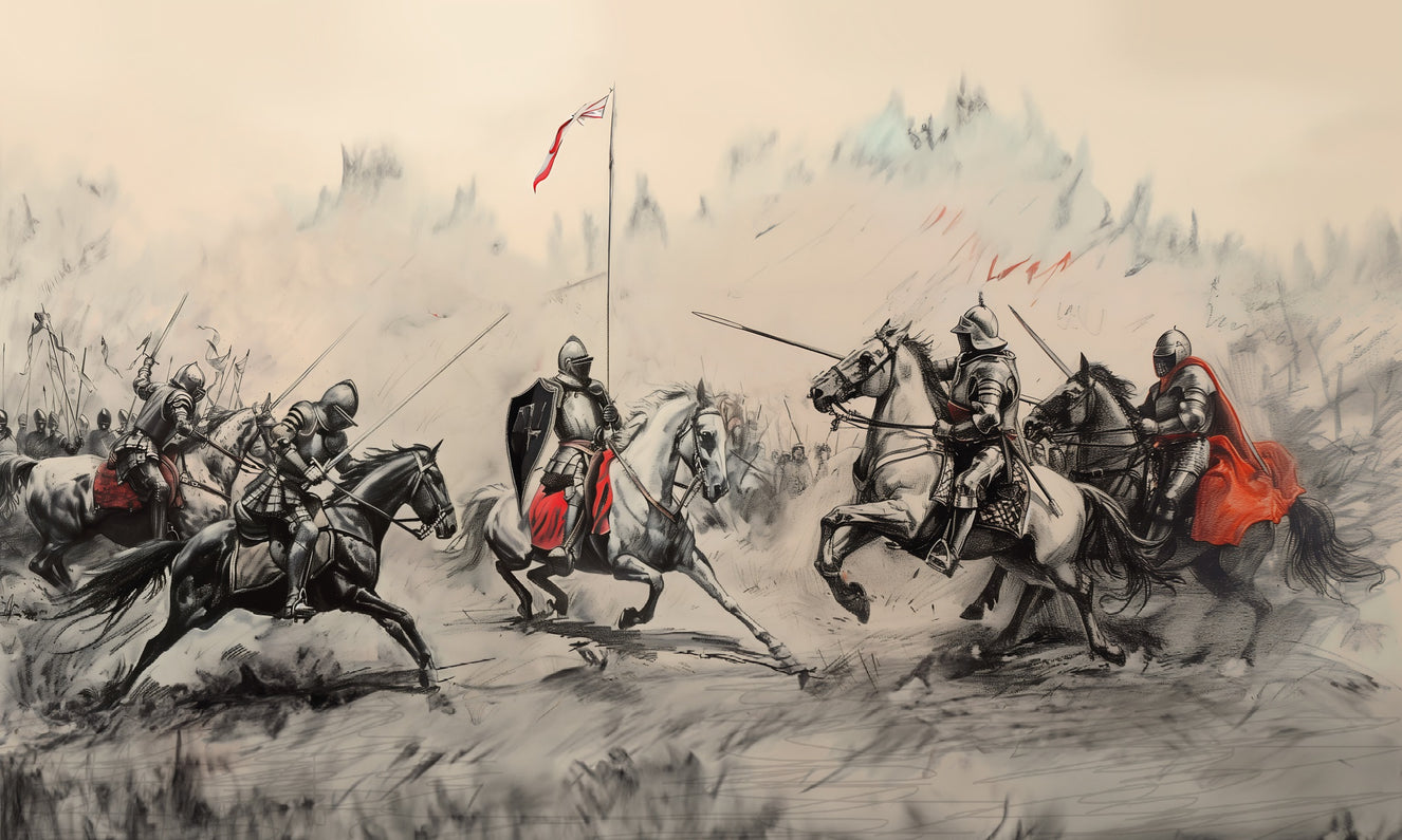 Clash of Steel Medieval Wallpaper