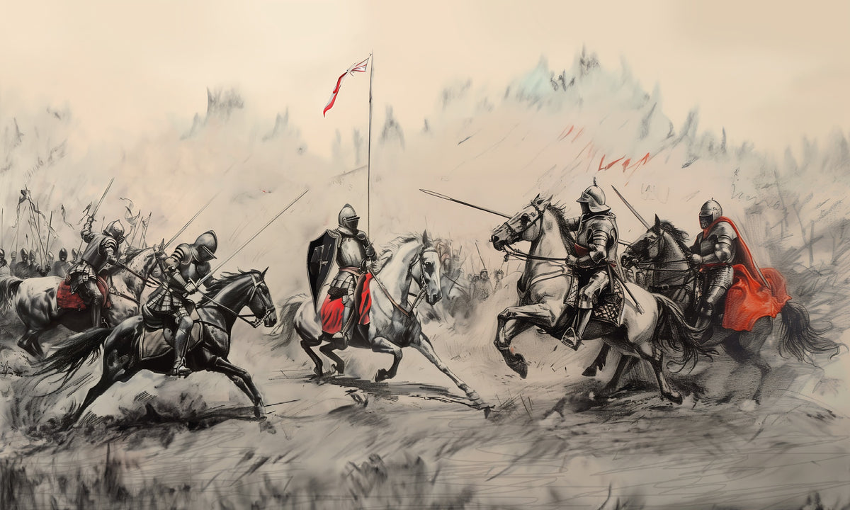 Clash of Steel Medieval Wallpaper