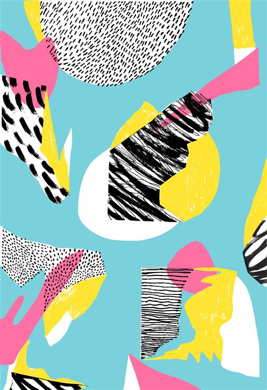 Modern Living Wall Mural in your room — zoomed