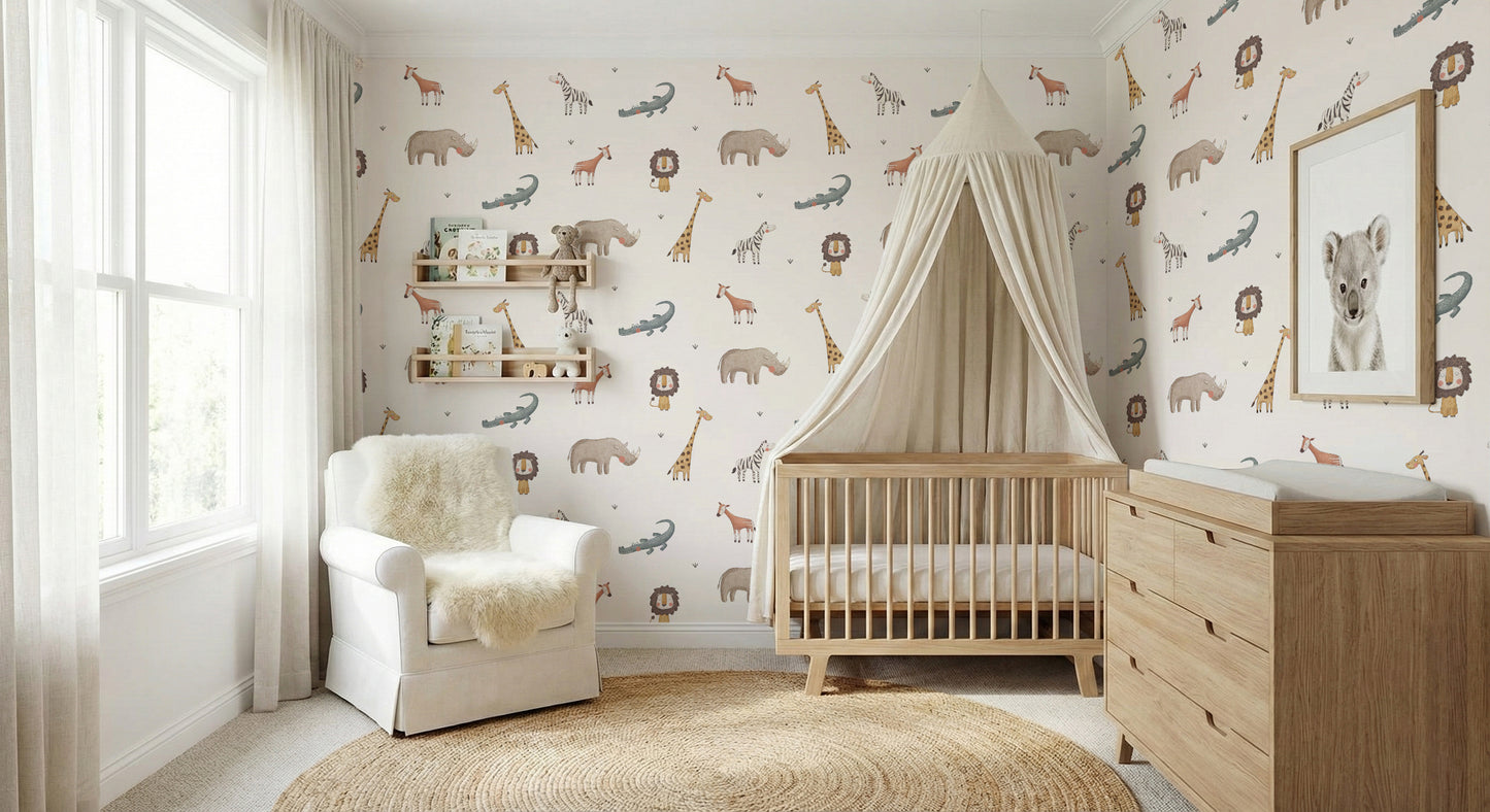 Jungle Safari Animals Wallpaper For Walls
