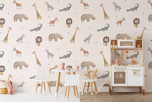 Jungle Safari Animals Wallpaper For Walls