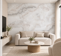 White Marble Wallpaper Mural